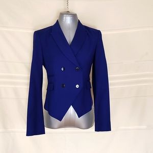 Zara Cobalt Blue Double Breasted Blazer